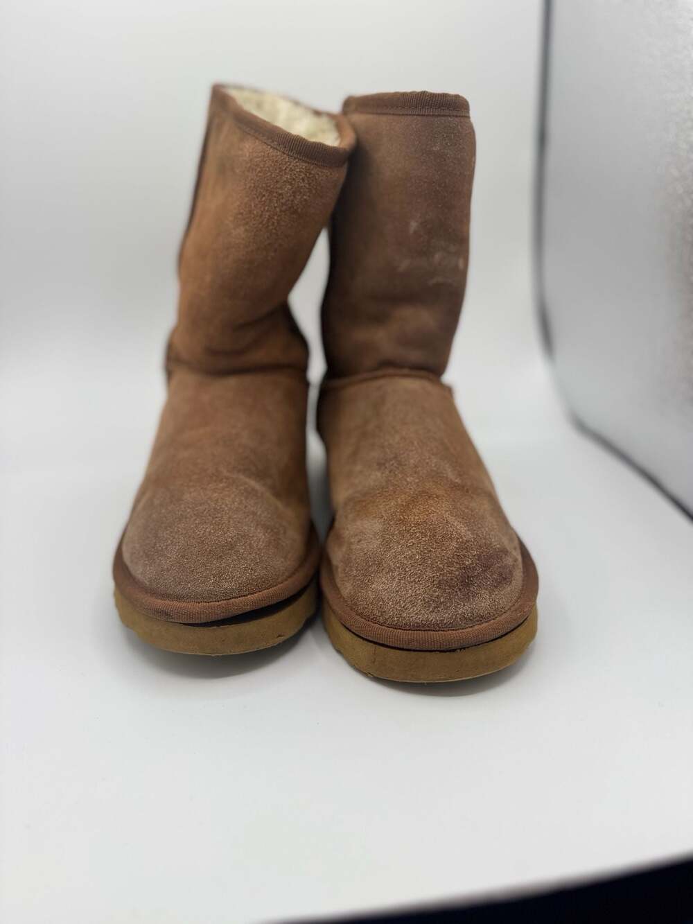 UGG Classic Short Chestnut Suede Boots